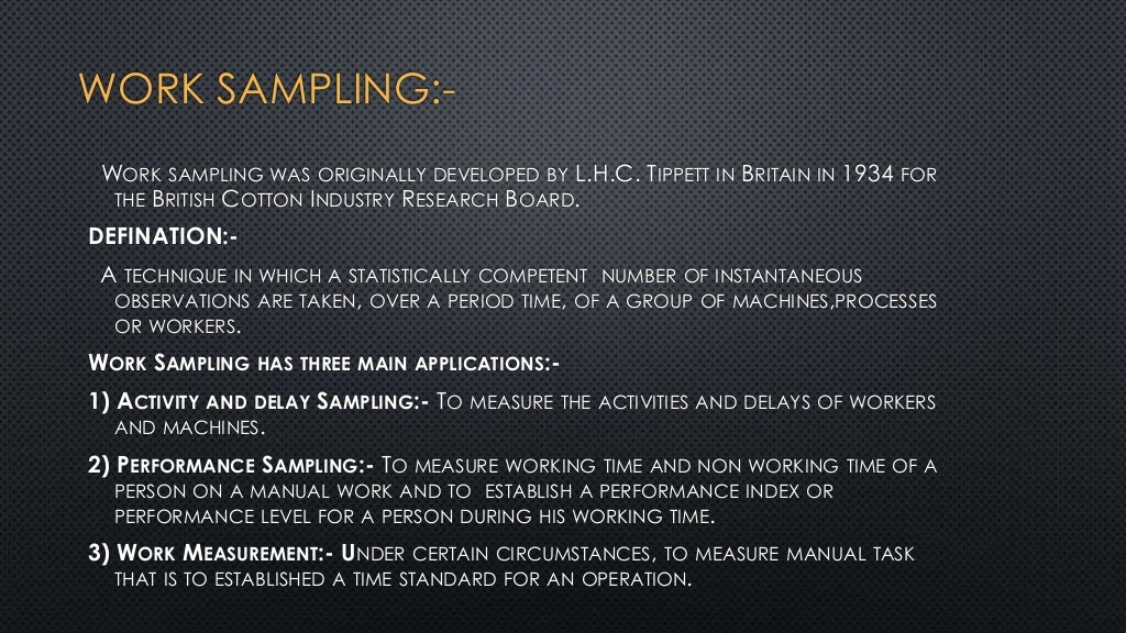 Basic of work study, work measurement & job design om