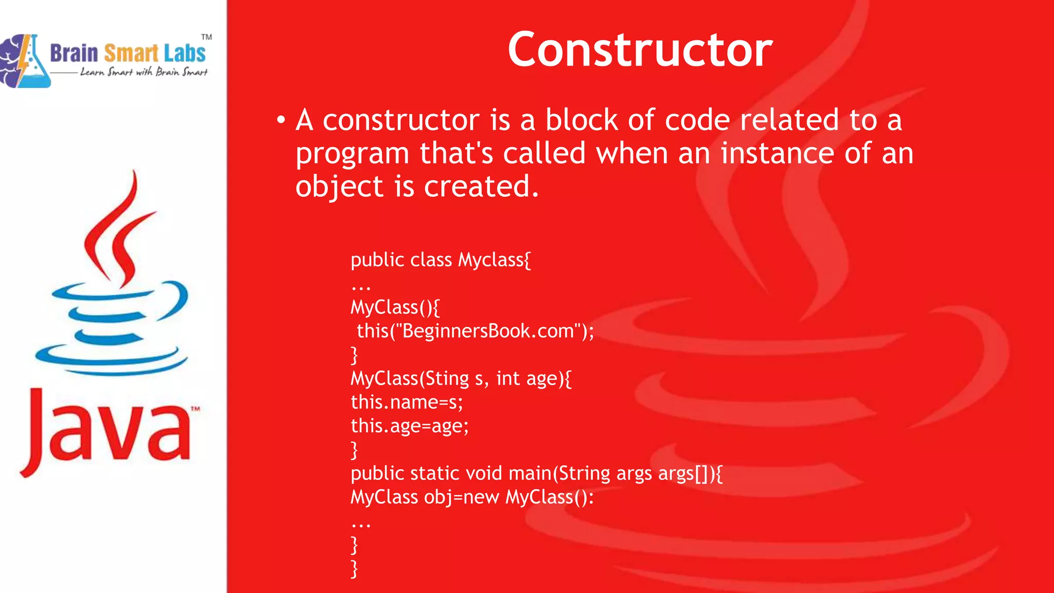 Basic online java course - Brainsmartlabs | PPT