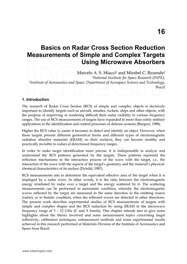 Basics on Radar Cross Section PDF