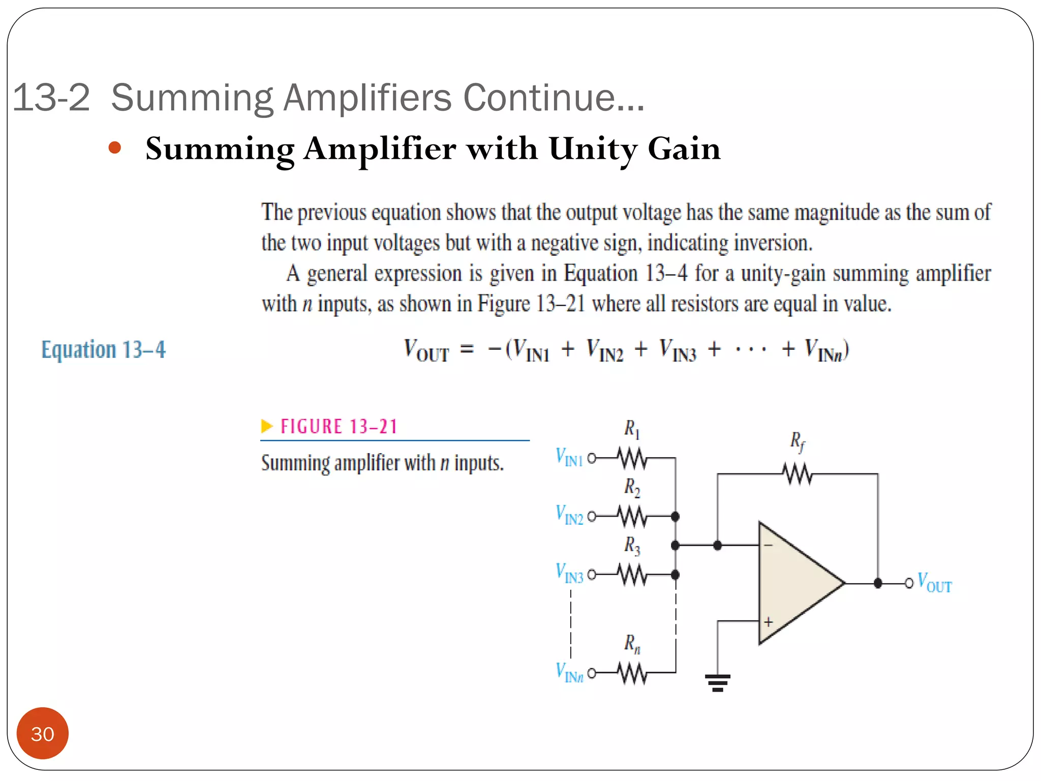 Basic op amp circuits | PDF