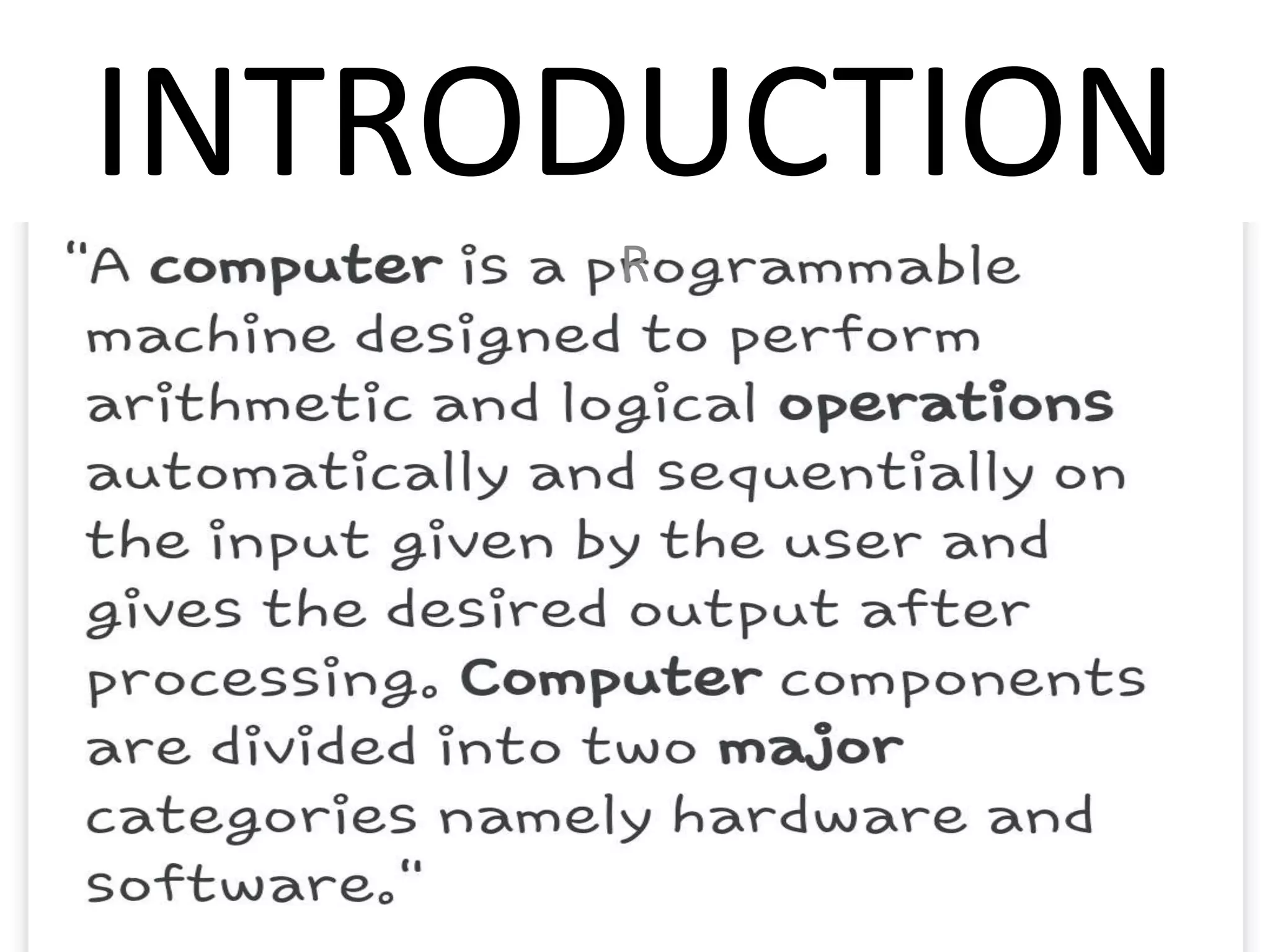 Basic operation of computer ppt