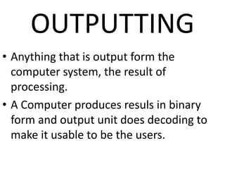 Basic operation of computer | PPTX