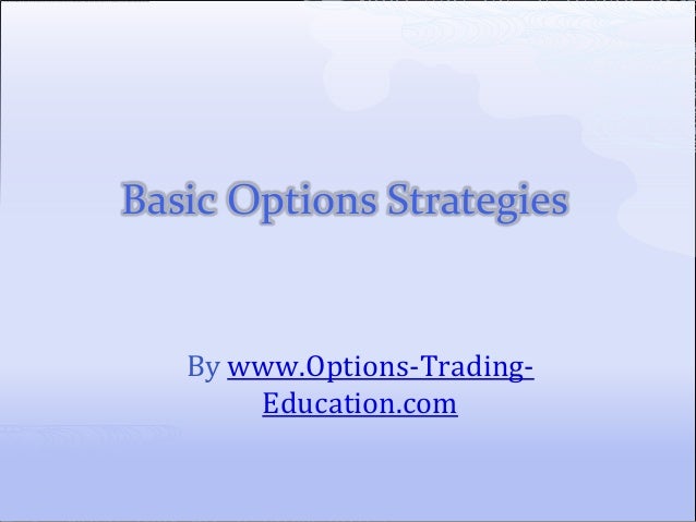 Basic options strategies pdf