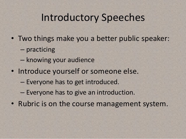 How to write an introduction speech about someone else