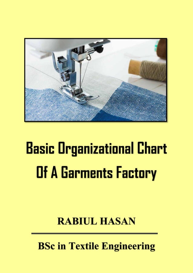 Basic organizational chart of a garments factory