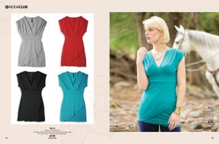 35 36
RT24
Malla
Tela semigruesa,
con elástico en cintura
10 Negro, 09 Marino,
08 Azul Rey, 06 Café
Ch, Me, Gr, Xg
Algodón Spandex
$199
PC6413911
BK90
Blusón cruce delantero
10 Negro, 44 Rojo Granada, 72 Verde Jade, 82 Plata Jaspe
Ch, Me, Gr, Xg / Poliéster, Rayón, Spandex
$199
PC2013992
 