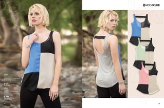 4241
AI50
Blusón
Bloque de color
76 Rosa Neón, 71 Verde Laguna,
56 Azul Francia
Ch, Me, Gr, Xg
Poliéster, Rayón, Spandex
$169
PC7811867
LT61
Pantalón
Entubado, corte colombiano
10 Negro
Ch, Me, Gr, Xg
Poliéster, Elastano
$ 299
PC0120981
(Catálogo Línea)
 