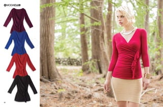 65 66
AG32
Blusa
Con detalle al frente, manga 3/4
10 Negro, 08 Azul Rey,
44 Rojo Granada, 29 Grosella
Ch, Me, Gr, Xg
Poliéster, Rayón, Spandex
$199
PC8113906
QT05
Falda
Entubada
08 Azul Rey, 10 Negro, 24 Verde Menta, 15
Arena, 44 Rojo Granada
Ut, Gr
Nylon, Spandex
$199
PC9013944
 