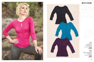 7877
AF53
Blusa
Plisada al frente
28 Fiusha, 10 Negro,
72 Verde Jade, 13 Uva
Ch, Me, Gr, Xg
Poliéster, Rayón, Spandex
$199
PC1713964
RT66
Malla
Elástico en cintura, tela gruesa
10 Negro, 48 Coral Profundo,
46 Negro Jaspe
Ch, Me, Gr, Xg
Poliéster, Rayón, Spandex
$229
PC3016092
 