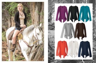 1413
ZF01
Ensamble
Manga larga, corte asimétrico
09 Marino, 10 Negro, 82 Plata Jaspe,
72 Verde Jade, 06 Café, 96 Ivory,
48 Coral Profundo, 29 Grosella
Ch, Me, Gr, Xg
Poliéster, Rayón, Spandex
$199
PC6713906
CC31
Playera
Con tirantes ajustables
10 Negro, 01 Blanco,
24 Verde Menta, 37 Khaki,
08 Azul Rey, 44 Rojo Granada,
29 Grosella
Ch, Me, Gr, Xg
Poliéster, Rayón, Spandex
$99
PC4606990
PV35
Short
Mezclilla cintura alta
09 Marino
3, 5, 7, 9, 11, 13
Mezclilla
$399
PC3327987
(Catálogo Línea)
 