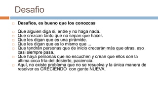                  PresentaciónDuración máximo 50 minutos 