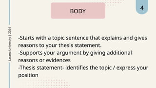 Basic Parts of a Persuasive Text presentation | PPTX