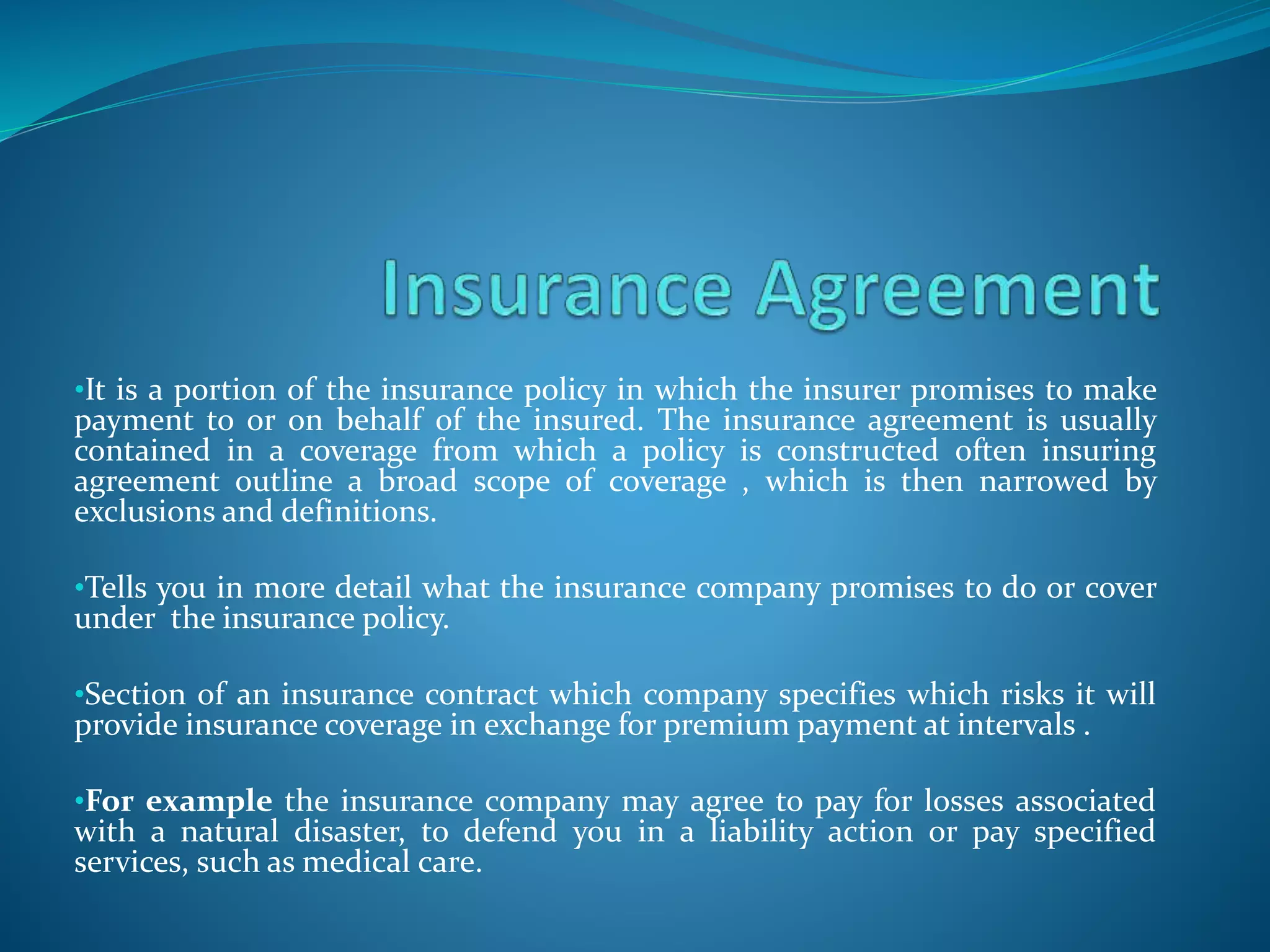 Basic parts of insurance policy 2 | PPT