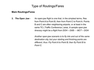 Exercise 1 – One Way Fare Construction without BHC