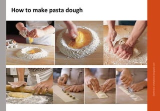 How to make pasta dough
Delhindra/chefqtrainer.blogspot.com
 