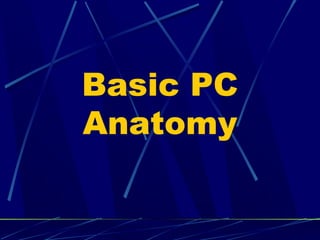 Basic PC
Anatomy
 
