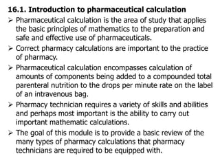 Pharma Math BASIC PHARMACEUTICAL SCIENCES I-Balisa-1.pptx