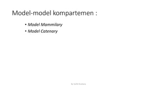 By Taofik Rusdiana
Model-model kompartemen :
• Model Mammilary
• Model Catenary
 