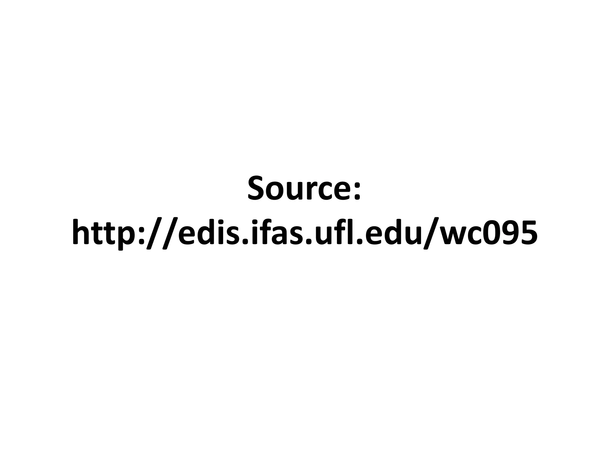 Source:
http://edis.ifas.ufl.edu/wc095
 