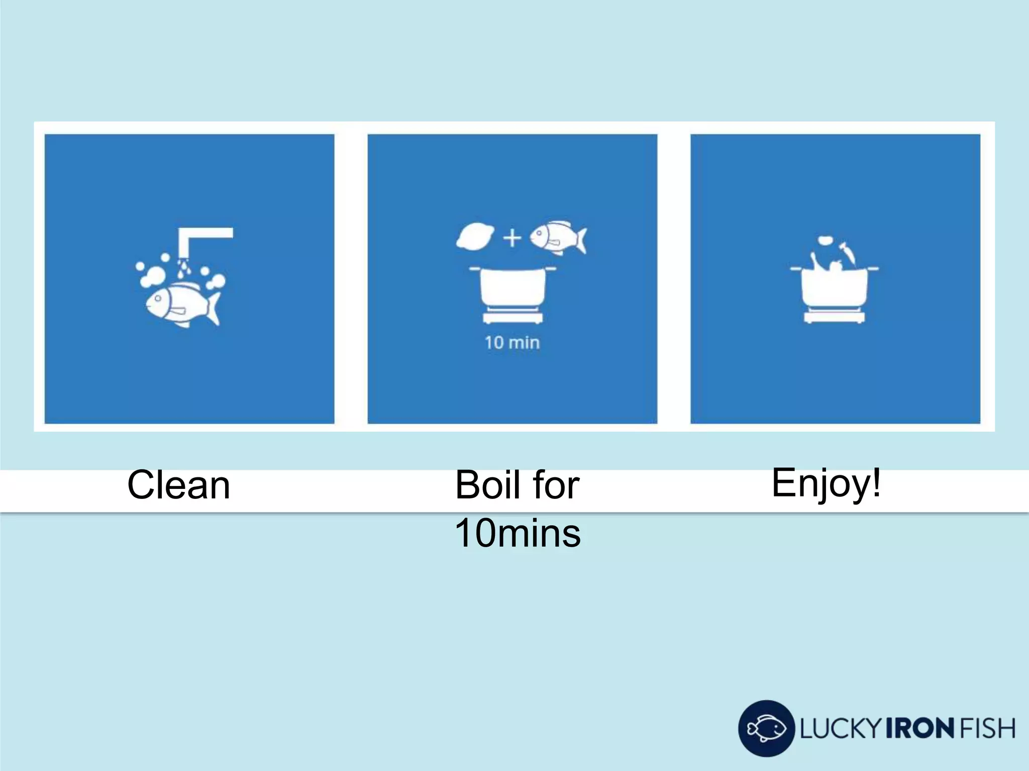 Clean Boil for
10mins
Enjoy!
 