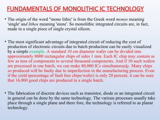 Monolithically IC Fabrication (Basic planar process).ppt