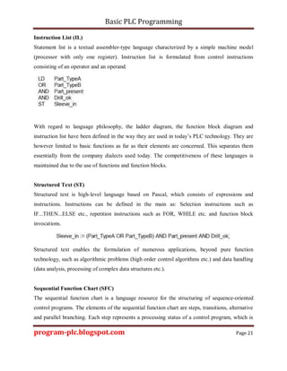Simple Plc Function Examples Pdf Basic PLC Programming program The Fundamental Knowledge of PLC.pdf