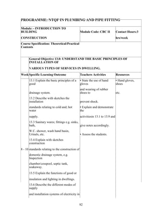 Plumbing Level 5 Notes.pdf Basic plumbing manual | PDF