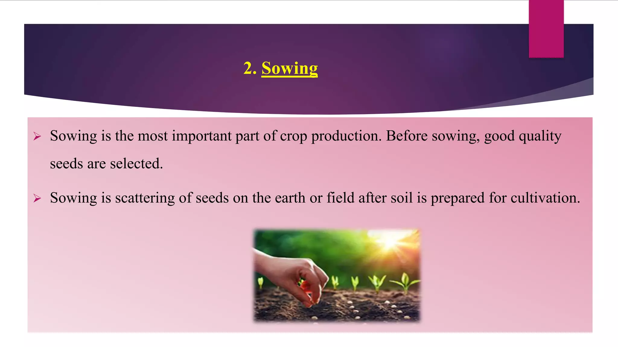 Basic practices of crop production PPT