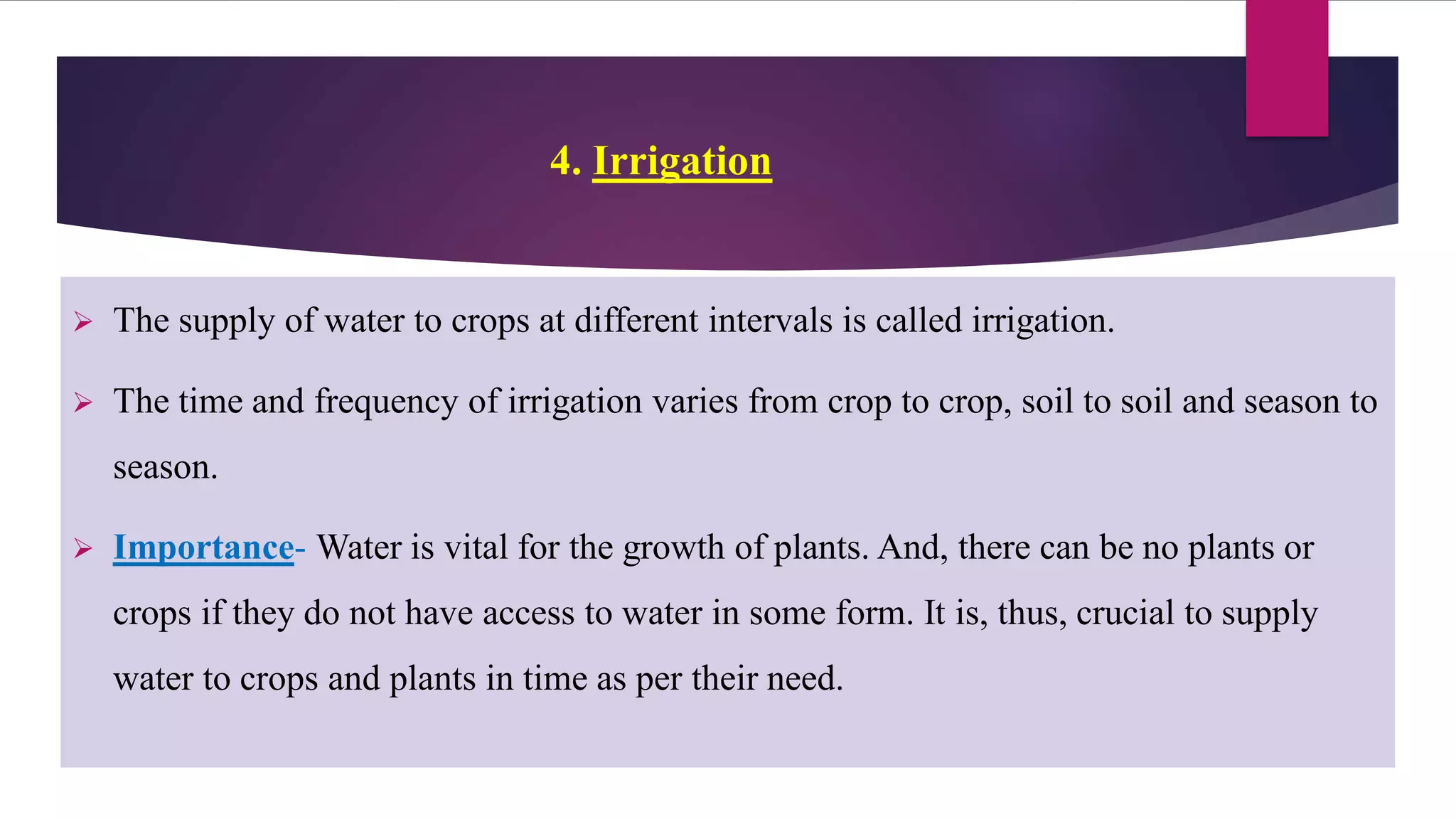 Basic practices of crop production PPT