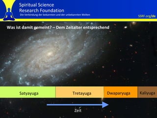 Was ist damit gemeint? – Dem Zeitalter entsprechend Satyayuga Tretayuga Dwaparyuga   Kaliyuga Zeit 
