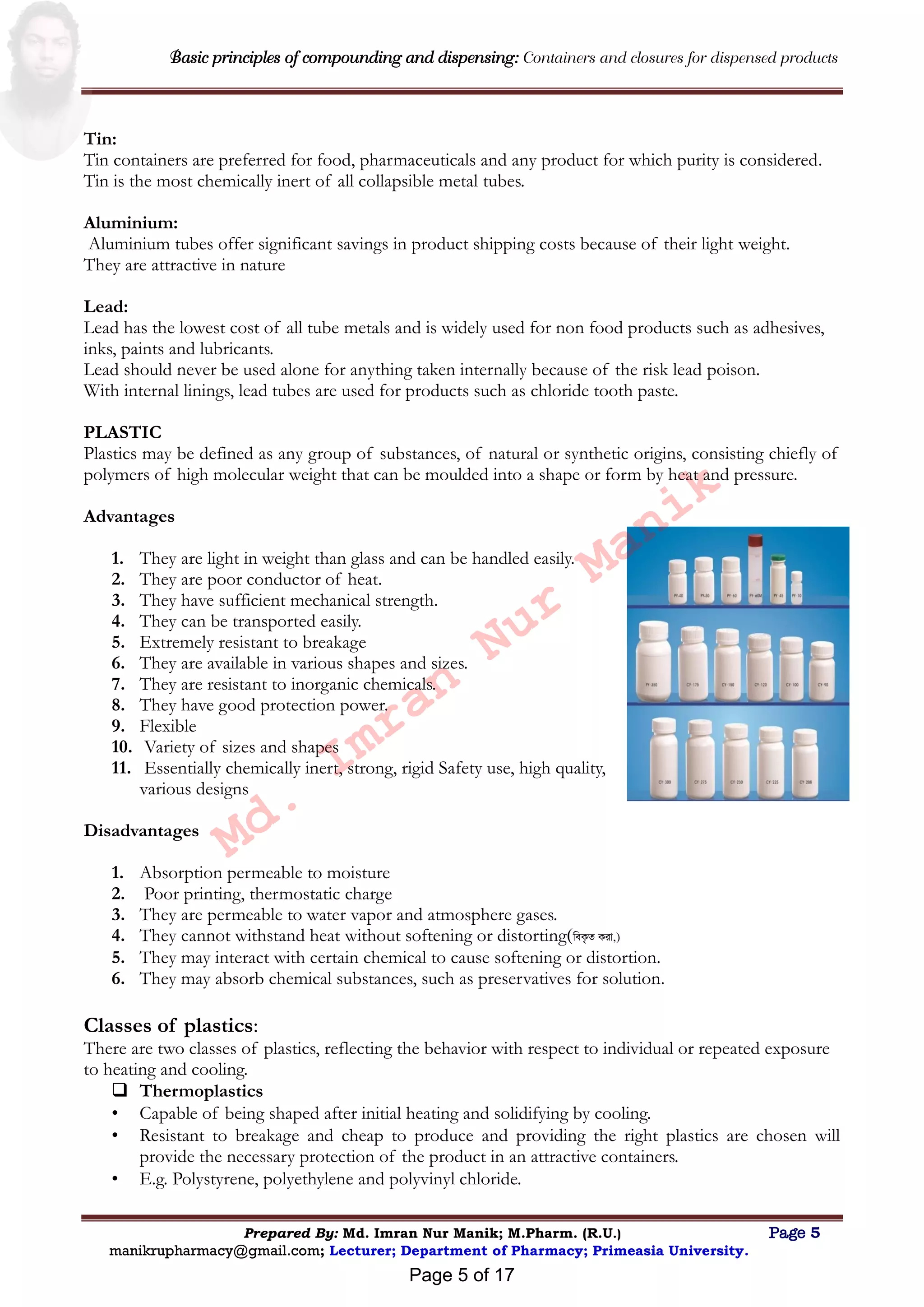 Basic principles of compounding and dispensing MANIK | PDF