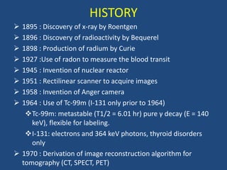 Gamma Rays Inventions Basic principle of gamma camera | PPTX