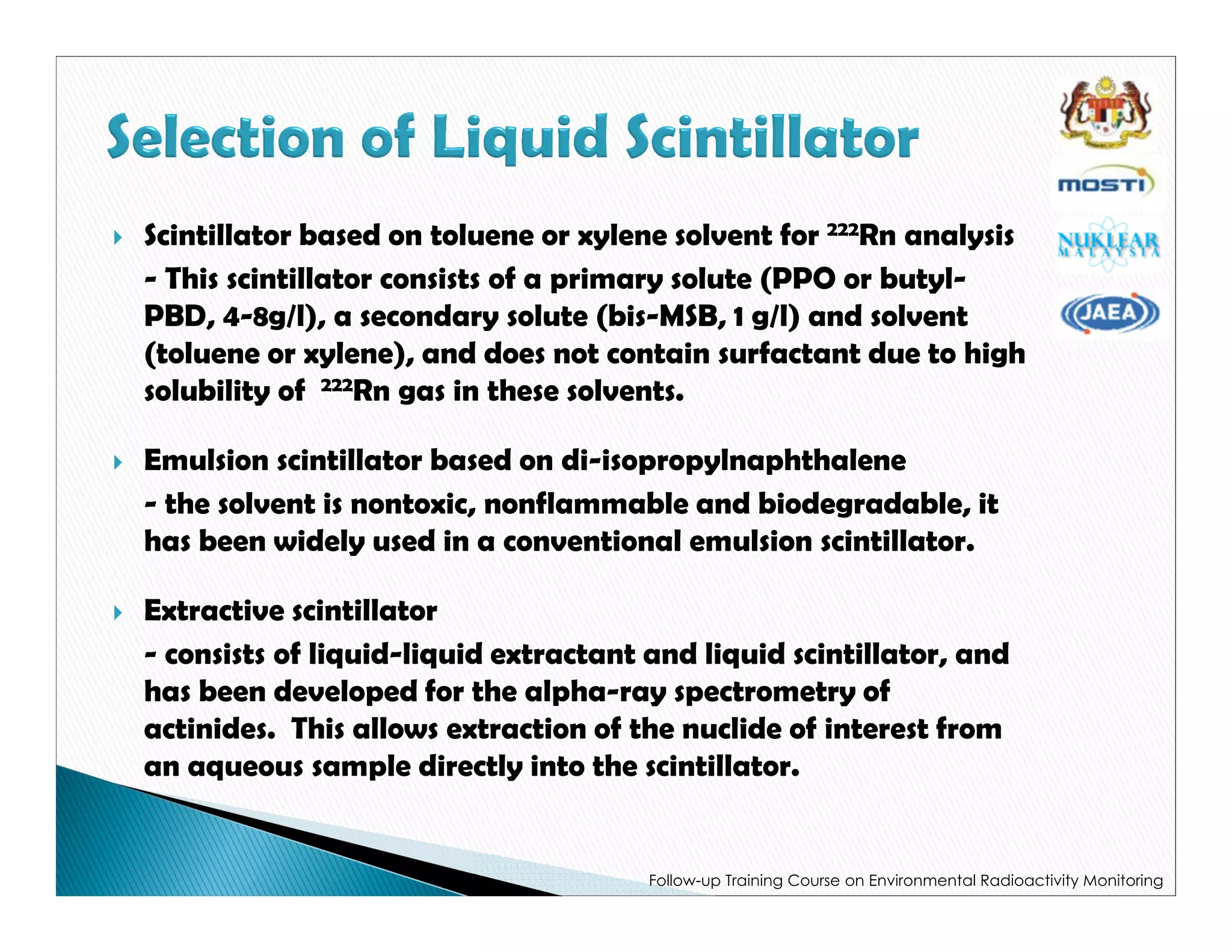 Basic principle of liquid scintillation counter norfaizal | PDF
