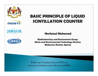 Basic principle of liquid scintillation counter norfaizal | PDF