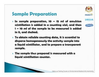 Basic principle of liquid scintillation counter norfaizal | PDF