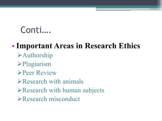 Basic principle of research ethics | PPTX