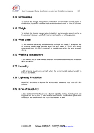 Basic Principles and Design of The Antenna in Mobile Communications | PDF