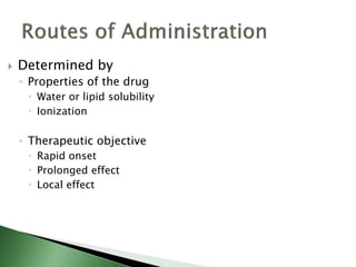 Local Effect Is Basic principles in pharmacology pharmacokinetics - pharmacology | PDF