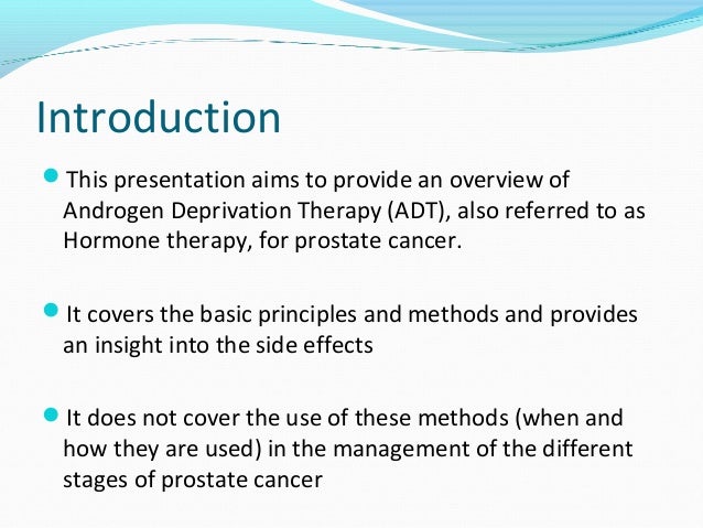 androgen deprivation therapy