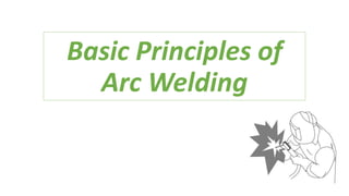 Basic Principles of
Arc Welding
 