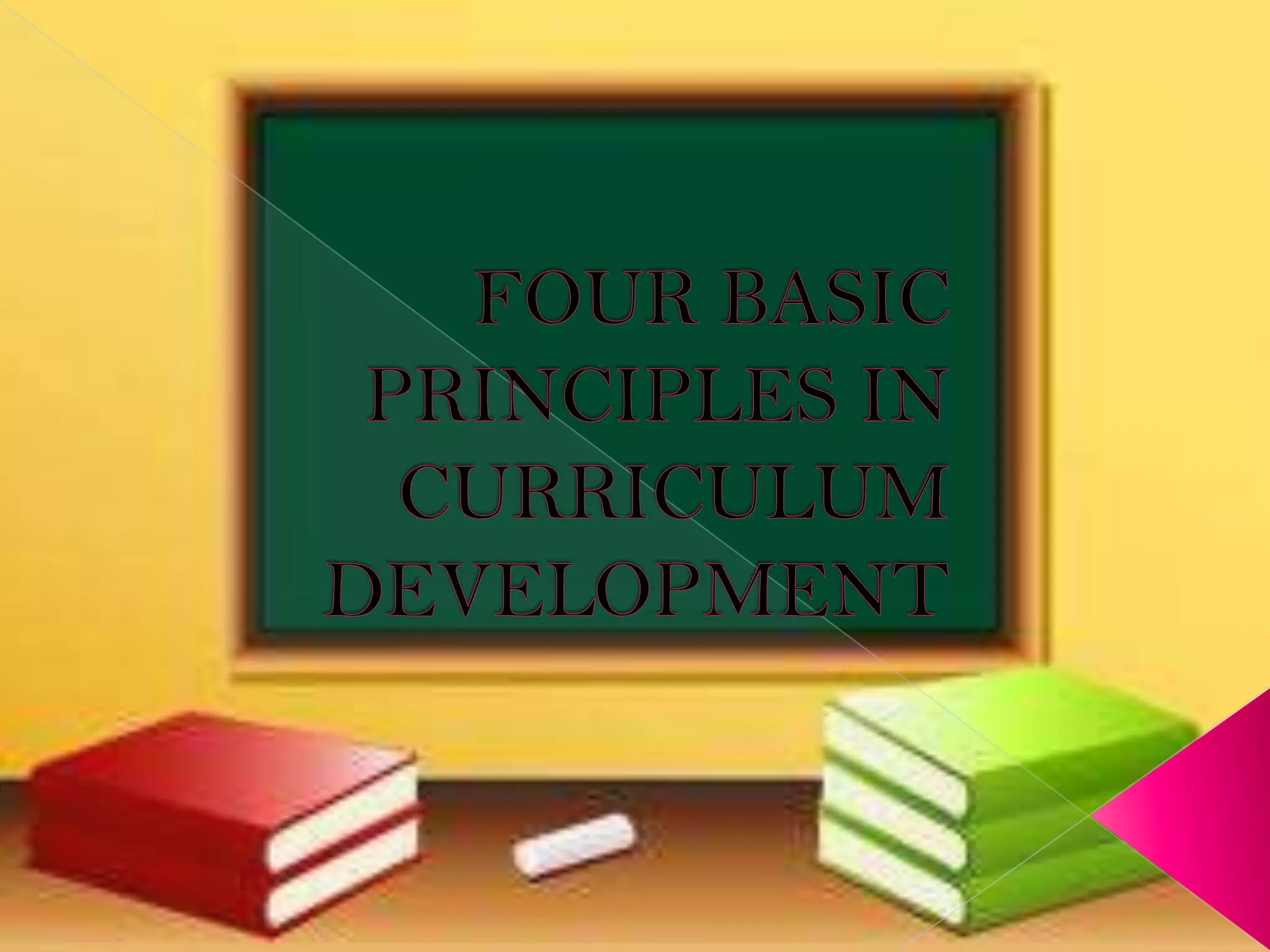 Basic principles of curriculum development ppt