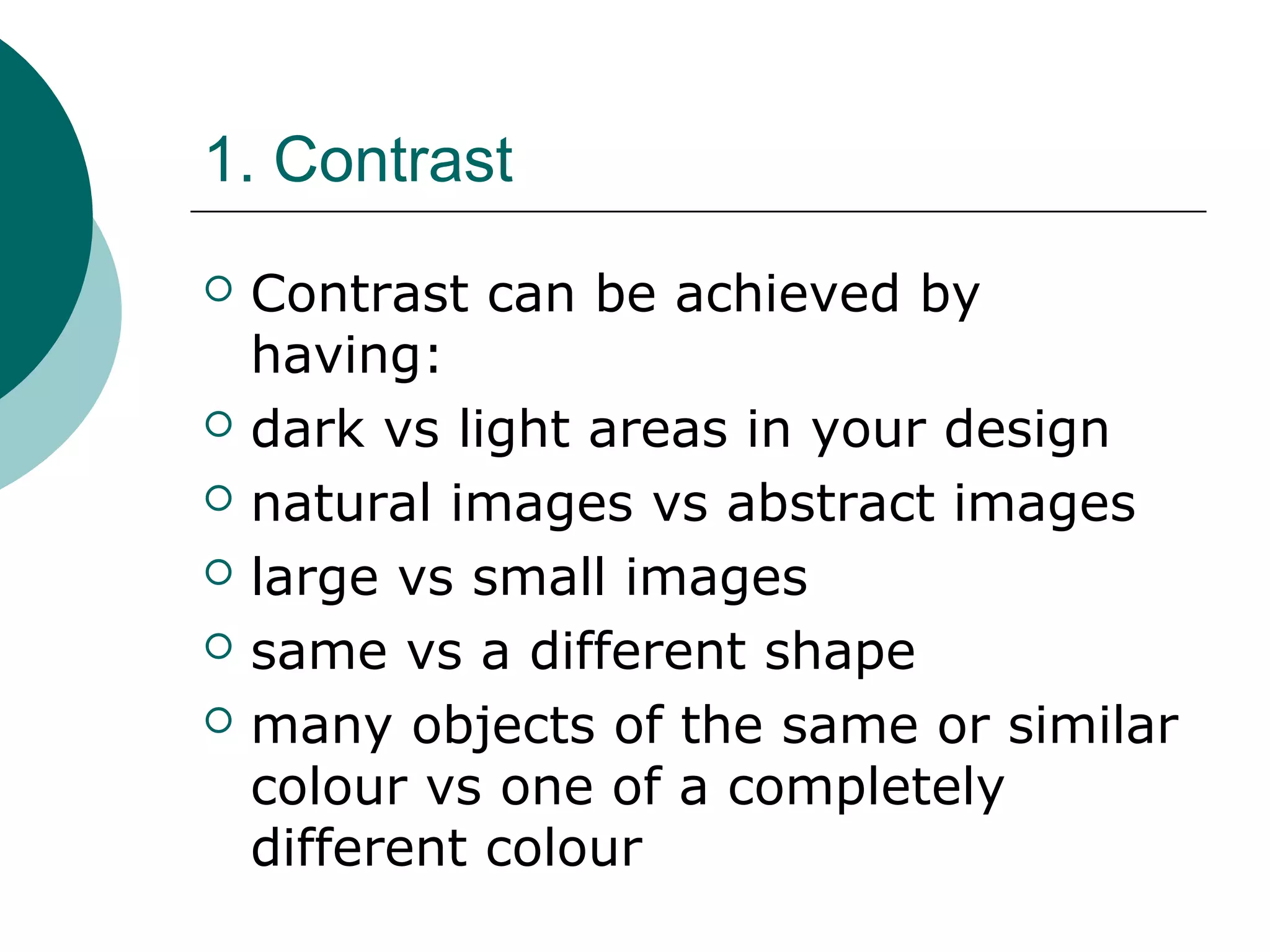 Basic principles of design | PPT