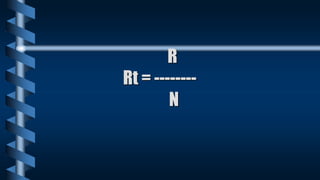 R
Rt = --------
N
 