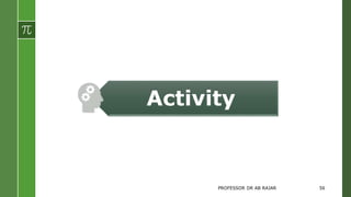 Activity
PROFESSOR DR AB RAJAR 56
 
