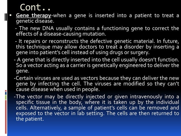 Basic principles of genetic engineering | PPTX