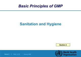 Comprehensive Guide to Sanitation and Hygiene in GMP Practices | PPT
