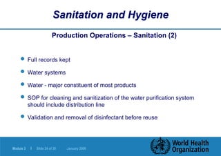 Comprehensive Guide to Sanitation and Hygiene in GMP Practices | PPT