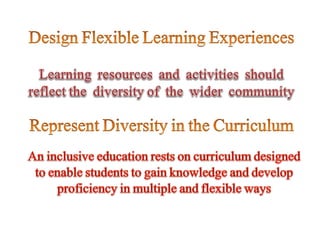 Basic principles of inclusive education