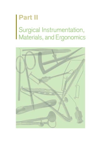 Part II
Surgical Instrumentation,
Materials, and Ergonomics
 
