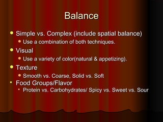 Basic principles of platter presentation | PPT